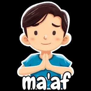 ma'af - getsticker.com