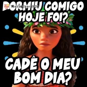 DORMIU COMIGO HOJE FOI? CADÊ O MEU BOM DIA? - getsticker.com