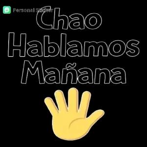 Chao Hablamos Mañana - getsticker.com