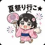 夏祭り浴衣ちびスタンプ！