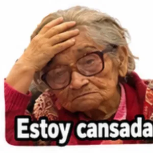 Estoy cansada - getsticker.com