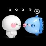 ぷくつやシール風♡ず～っと使える海生き物