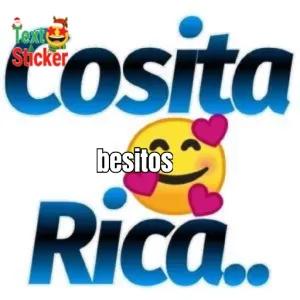 Text Sticker Cosita besitos Rica.. - getsticker.com