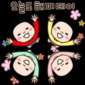 오늘도 해피데이 - getsticker.com