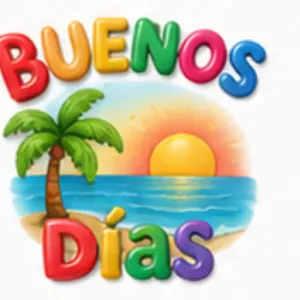 BUENOS DÍAS - getsticker.com