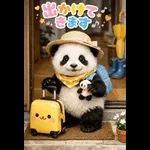 飛び出す♡パンダの家族連絡