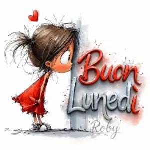 Buon Lunedì Roby - getsticker.com