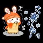 ほのぼの冬景色❤ハート耳のうさぎさん