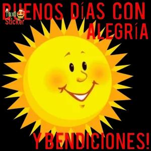 BUENOS DÍAS CON ALEGRÍA Y BENDICIONES! - getsticker.com