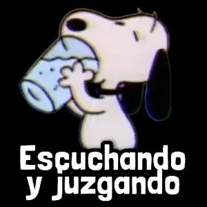 Escuchando y juzgando - getsticker.com