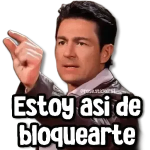 @rose.stickers1 Estoy asi de bloquearte - getsticker.com