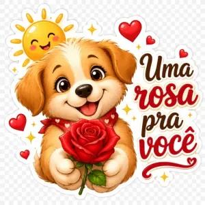 Uma rosa pra você - getsticker.com