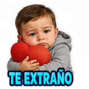 TE EXTRAÑO - getsticker.com