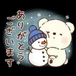 冬のもこもこくまさん(お正月とクリスマス)