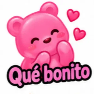 Qué bonito - getsticker.com