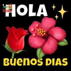 HOLA BUENOS DIAS - getsticker.com
