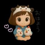 ヘアバンドボブの可愛い女の子。