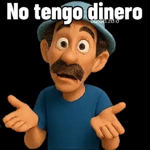 No tengo dinero - getsticker.com