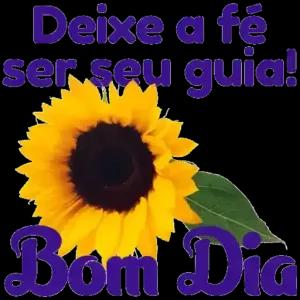 Deixe a fé ser seu guia! Bom Dia - getsticker.com