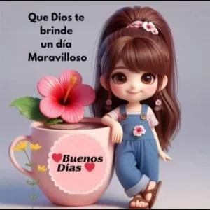 Que Dios te brinde un día Maravilloso Buenos Días - getsticker.com