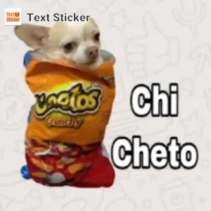 Text Sticker, Chi Cheto, Crunchy, Tostitos - getsticker.com
