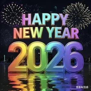 HAPPY NEW YEAR 2026 - getsticker.com