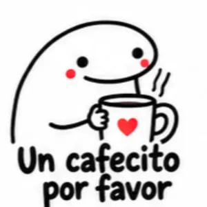 Un cafecito por favor - getsticker.com