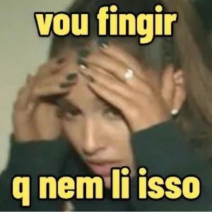 vou fingir q nem li isso - getsticker.com