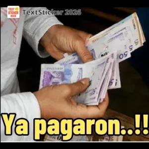 TextSticker 2026 Ya pagaron..!! COLOMBIA 50 50 CINCUENTA - getsticker.com