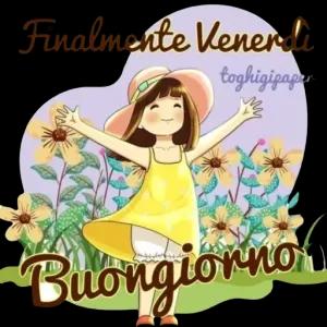 Finalmente Venerdì toghigipaper Buongiorno - getsticker.com