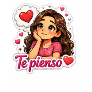 Te pienso - getsticker.com