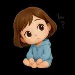 ヘアバンドボブの可愛い女の子。