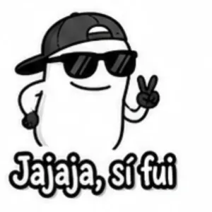 Jajaja, sí fui - getsticker.com