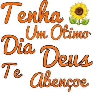 Tenha Um Ótimo Dia Deus Te Abençoe - getsticker.com