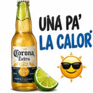 Corona Extra UÑA PA' LA CALOR - getsticker.com
