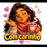 Adesivos de Menina de Inverno