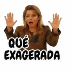 QUÉ EXAGERADA - getsticker.com