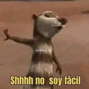 Shhhh no soy fácil - getsticker.com