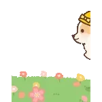 飛び出す！コギたんの春のお返事スタンプ