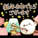 正月エナガさんとシマエナガさん2