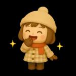 かわいい女の子❤️冬のスタンプ