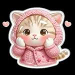 ぷっくりにゃん♡大人かわいいシール風
