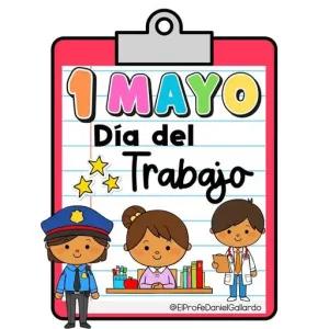 1 MAYO Día del Trabajo @ElProfeDaniel Gallardo - getsticker.com