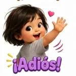 Pegatinas de niña