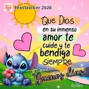 Que Dios en su inmenso amor te cuide y te bendiga siempre, Buenos dias - getsticker.com