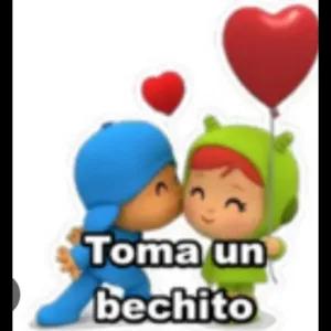 Toma un bechito - getsticker.com