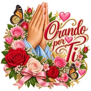Orando por Ti - getsticker.com