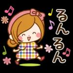 ほのぼのカノジョ♡春～初夏♪敬語スタンプ