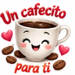 Un cafecito Para ti - getsticker.com