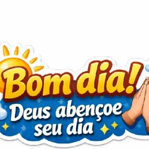 Bom dia! Deus abençoe seu dia - getsticker.com